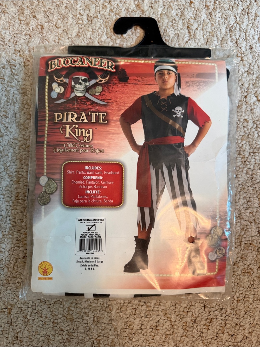 Rubie’s Kid’s Pirate King Costume Halloween / Theater / Imaginative Play NWT #1